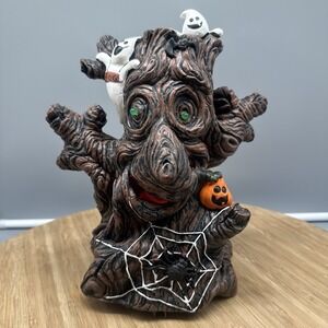 Vintage Spooky Hollow 9in Halloween Sonic Battery Operated Tree 1999